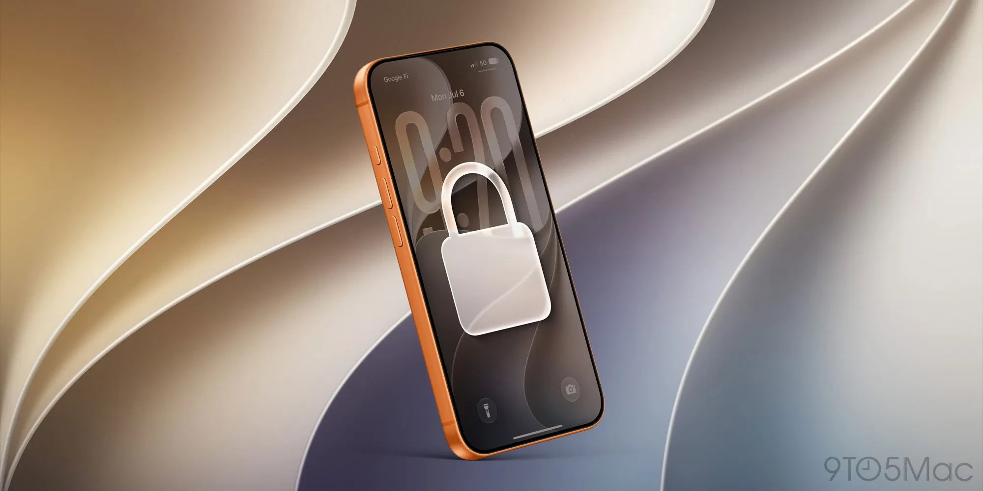 iPhone showing the restricted mode lock screen with security warnings